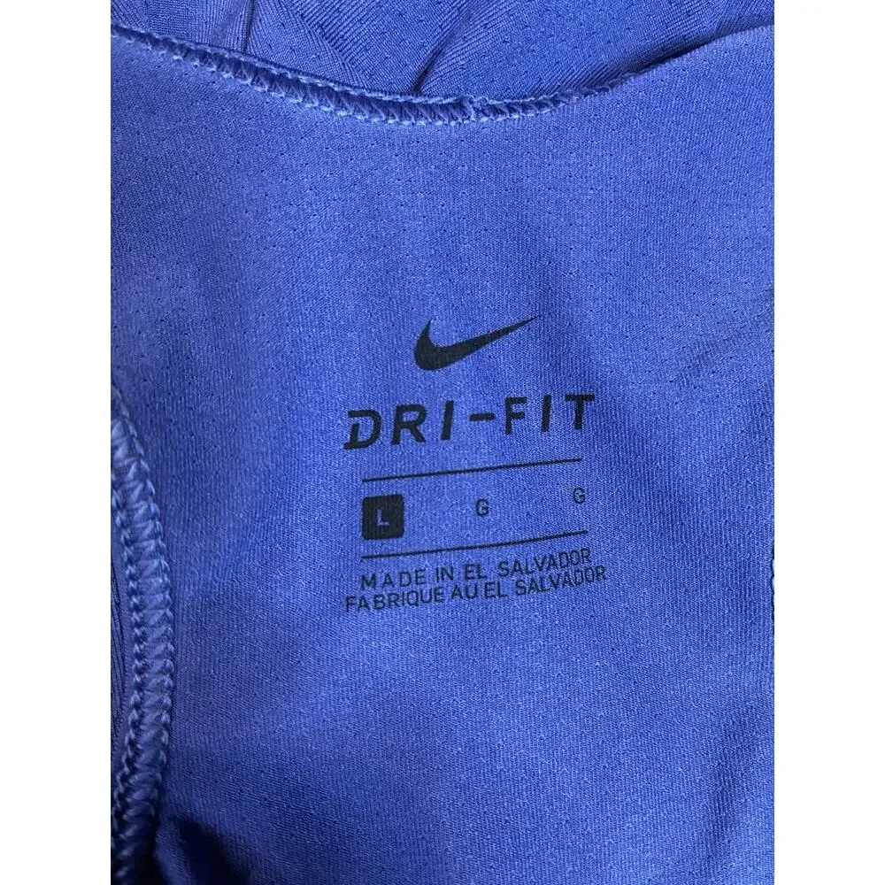 Nike Dri Fit Women's Large Purple Tank with Teal Logo